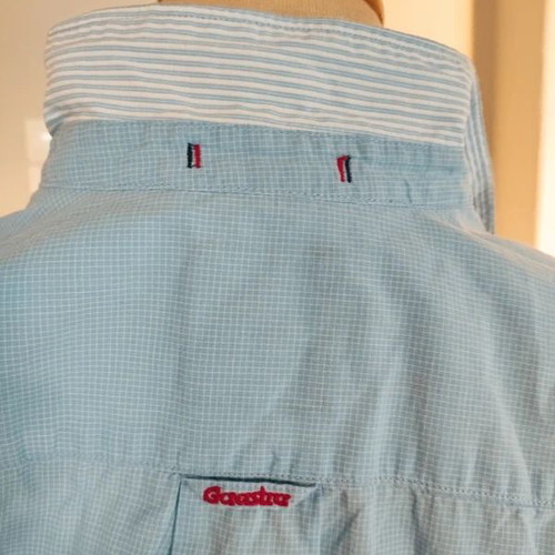 Gaastra women's shirt in blue check, size L, like new