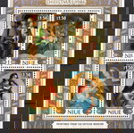  Νιούε  Ωκεανία 1986 Christmas - Paintings of Italian Artists BL MNH  Φεγιε  κομπλε σετ ασφραγιστο