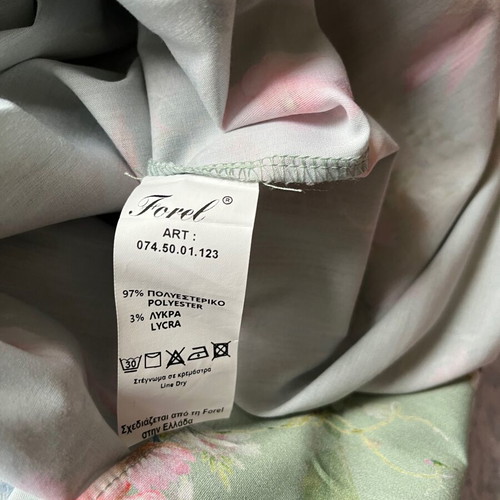 Forel maxi wrap dress like new, colorful green, sizes S-M