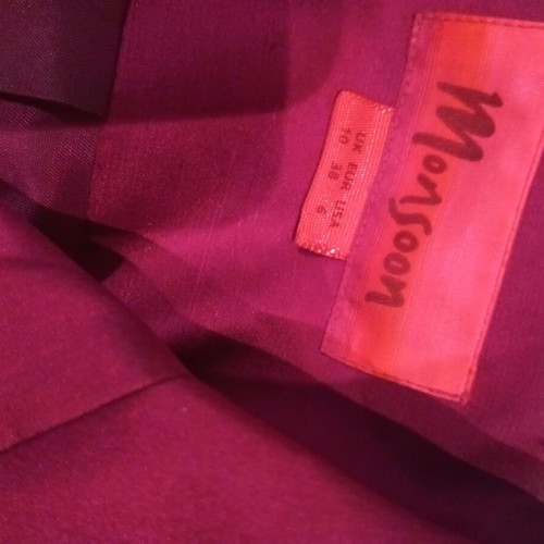 Monsoon silk jacket fuchsia S–M like new