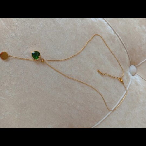 Heart pendant new, green