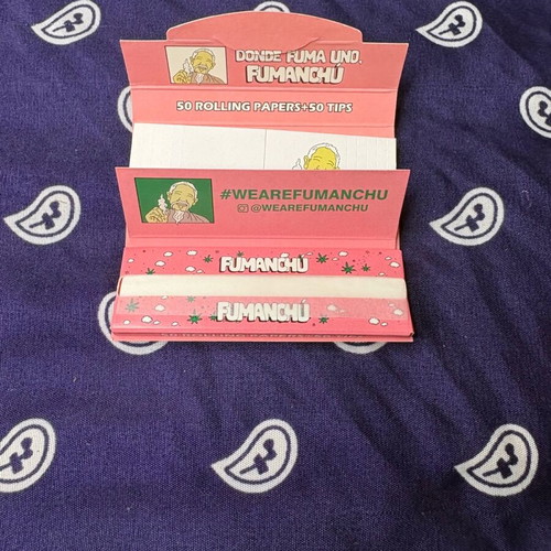 Fumanchu Pink 1 1/4 Rolling Papers and Tips Combo New