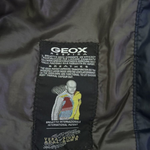 Geox Respira puffer jacket, navy blue, men's L
