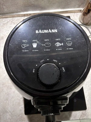Bauman Airfryer used with three-pin socket UK and Cyprus model