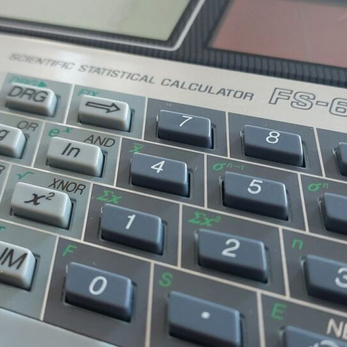 Canon FS-600 scientific statistical calculator vintage like new