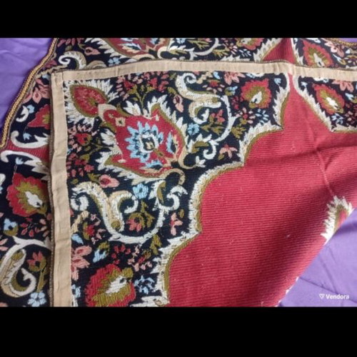 Hand-Embroidered Tablecloth new, 78×76 cm