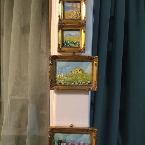 Oil painting set like new, pack of 5