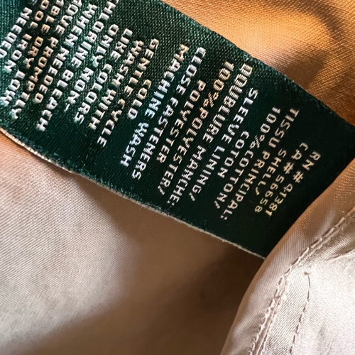 Ralph Lauren cotton beige caban coat used, size S