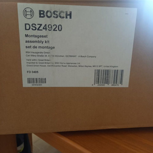 Bosch DSZ4920 Inox installation part new for extractor hood