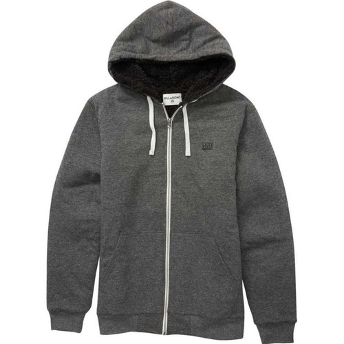 Billabong All Day Sherpa Full Zip Sweatshirt like new, men's XL, gray