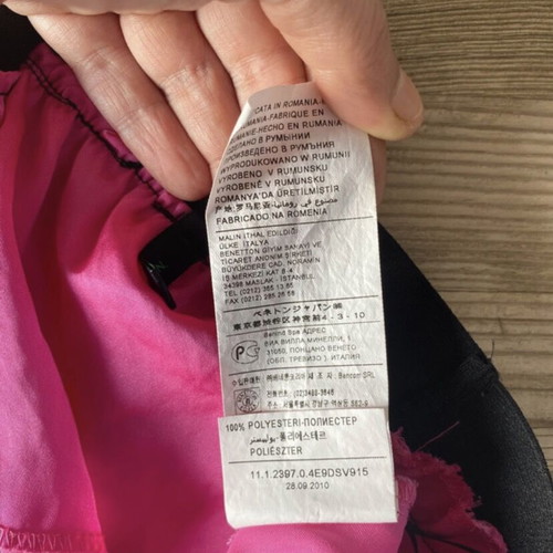 Benetton fuchsia mini dress like new, size M