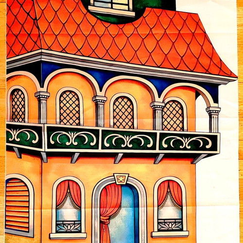 Turkish Sarai Shadow Theatre Set New Silk Screen Print