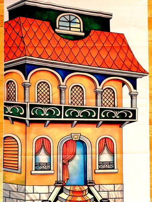 Turkish Sarai Shadow Theatre Set New Silk Screen Print