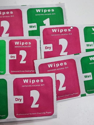Wet Dry Wipes new, pack of 5 pieces