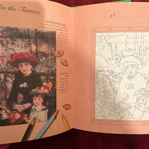 Renoir collectible folder like new, vintage art