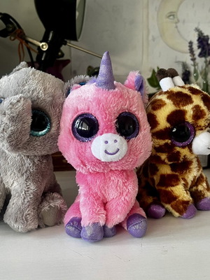 TY Beanie Boos Retired Collection Whopper, Magic & Safari plush set