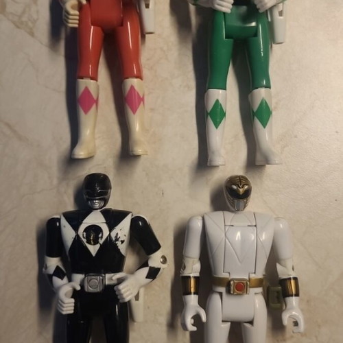 4 Fliphead Power Rangers figures, Bandai 1993