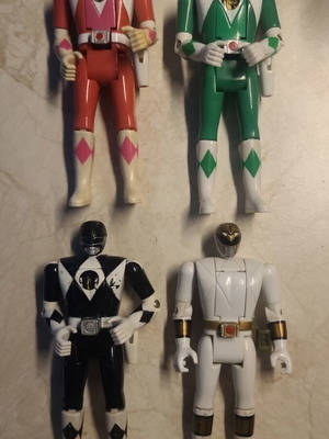 4 Fliphead Power Rangers figures, Bandai 1993