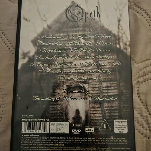 Opeth Lamentations DVD like new, metal 2003