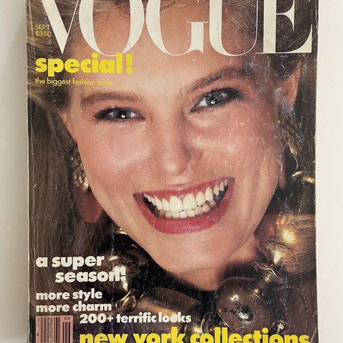 Vogue magazine 1983 used with Renee Simonsen cover