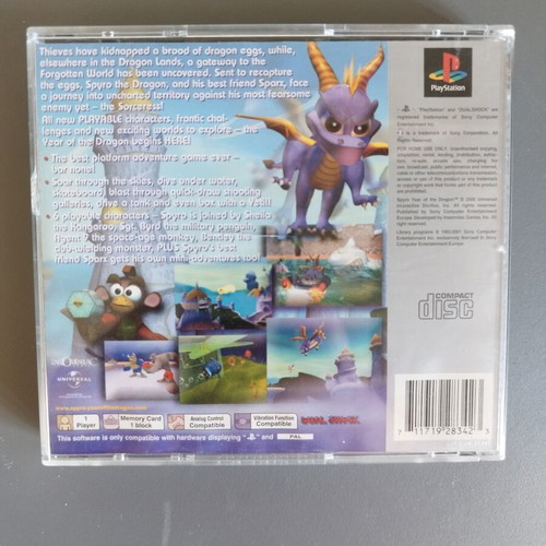 Spyro The Year Of The Dragon PS1 μεταχειρισμένο, δίσκος σε άριστη κατάσταση