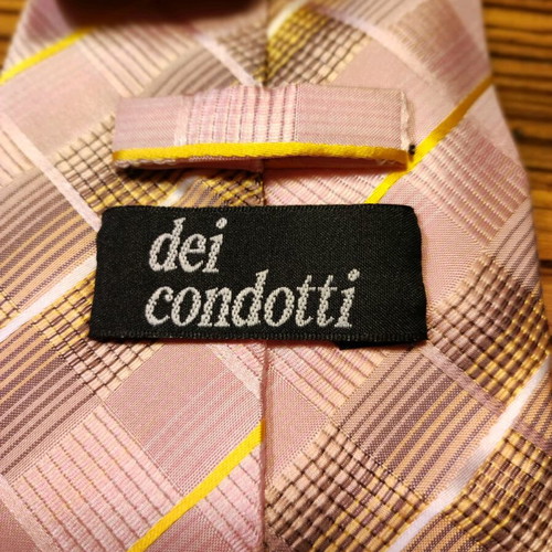 Dei Condotti ties used, set of 2, silk and microfibre