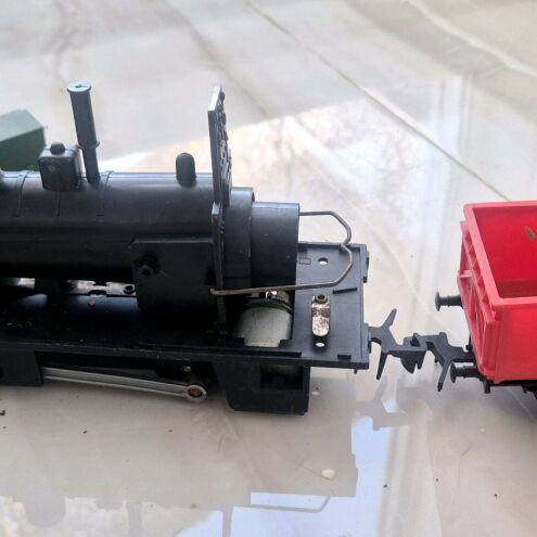 Lima train used for spare parts, Italian 1960s