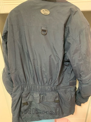 Richa motorcycle jacket dark blue medium used with protectors