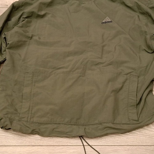 Adidas Vintage Crewneck Windbreaker used, military green
