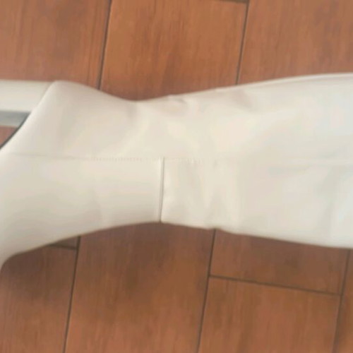 White knee-high boots new, size 40