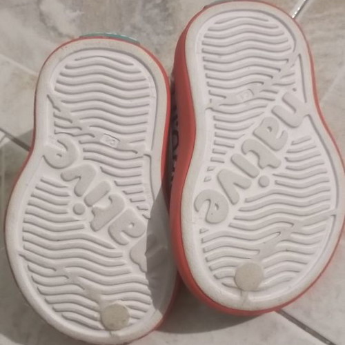 Native baby shoes used, size 19, for 12-24 months, plastic