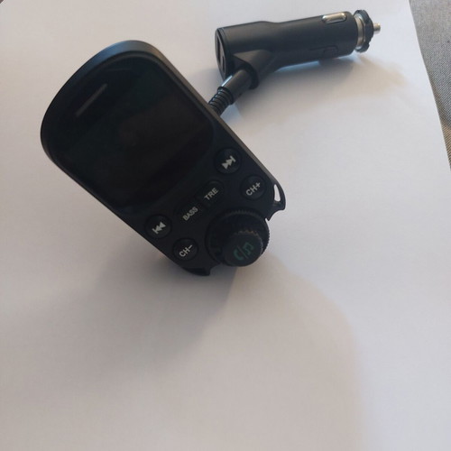 FM transmitter for car Bluetooth Aux adapter with dual USB C charger like new