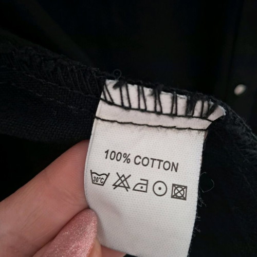 Black oversized denim shacket like new, one size