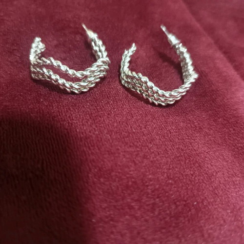 Silver earrings new