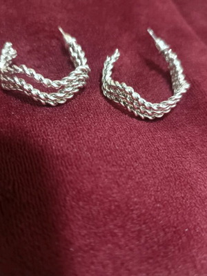 Silver earrings new