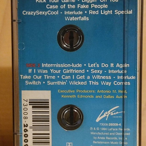 TLC Crazy Sexy Cool cassette tape used, R&B / Soul