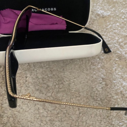 Marc Jacobs sunglasses used, black with gold detail