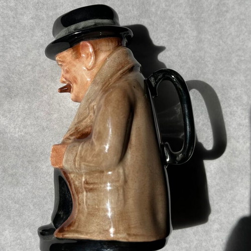 Royal Doulton Winston Churchill cream container vintage like new