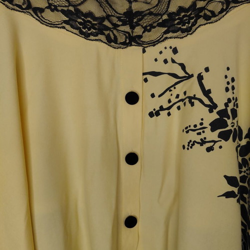 Lonely Formal Skirt Yellow With Black Lace And Tulle New