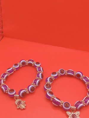 Women's bracelet with evil eye beads new