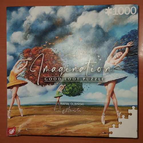 Good Loot The Shape of Colour Green 1000-piece puzzle by Rafal Olbinski