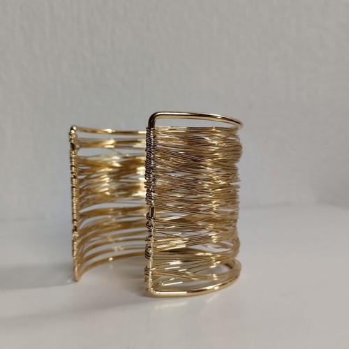 Zara cuff statement bracelet, gold