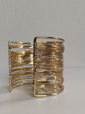 Zara cuff statement bracelet, gold