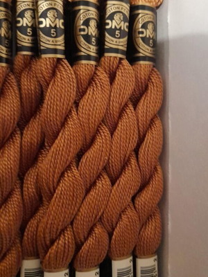 Cotton Perle DMC embroidery thread No 435 new, pack of 10 pieces
