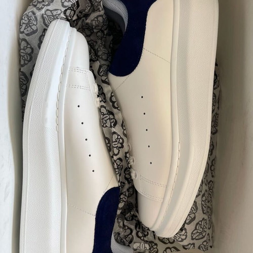 Alexander McQueen Limited Edition White Navy Sneakers Size 41 New