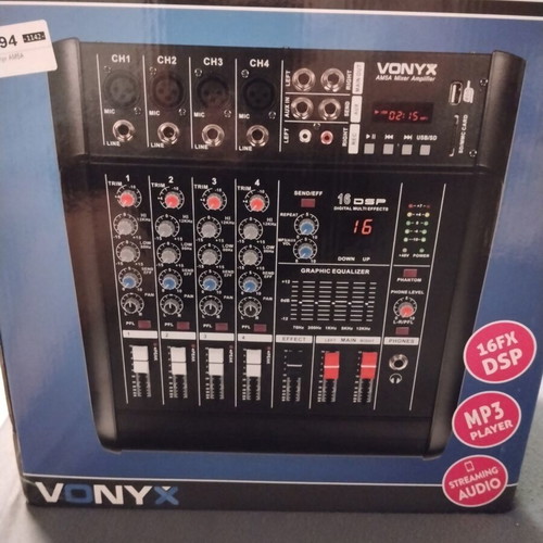 Vonyx AM5A self-powered mixer 2×500W new