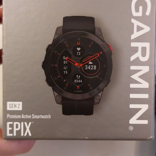 Garmin Epix Gen 2 Sapphire Titanium smartwatch like new, premium active