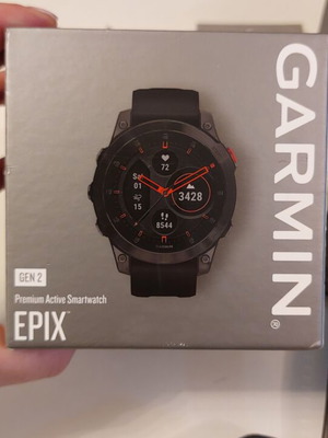 Garmin Epix Gen 2 Sapphire Titanium smartwatch like new, premium active