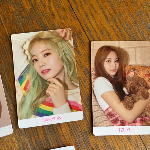 Twice Fancy Photocards like new with Jihyo, Sana, Dahyun, Tzuyu and group