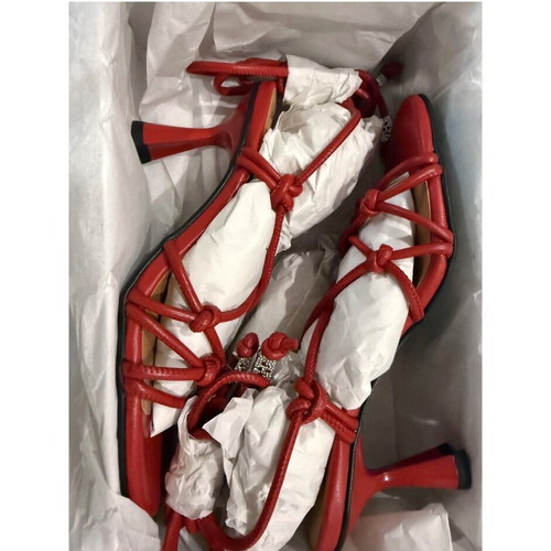 Ganni red sandals size 38 new